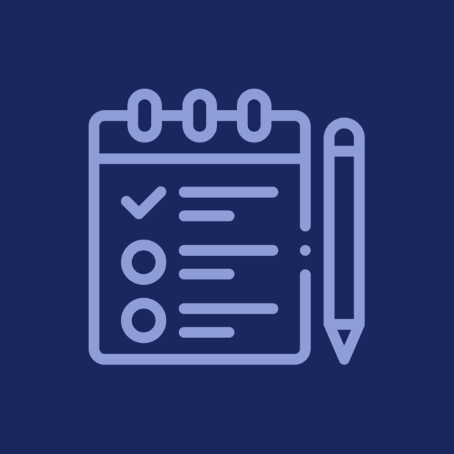 Graphic of to-do list with pencil