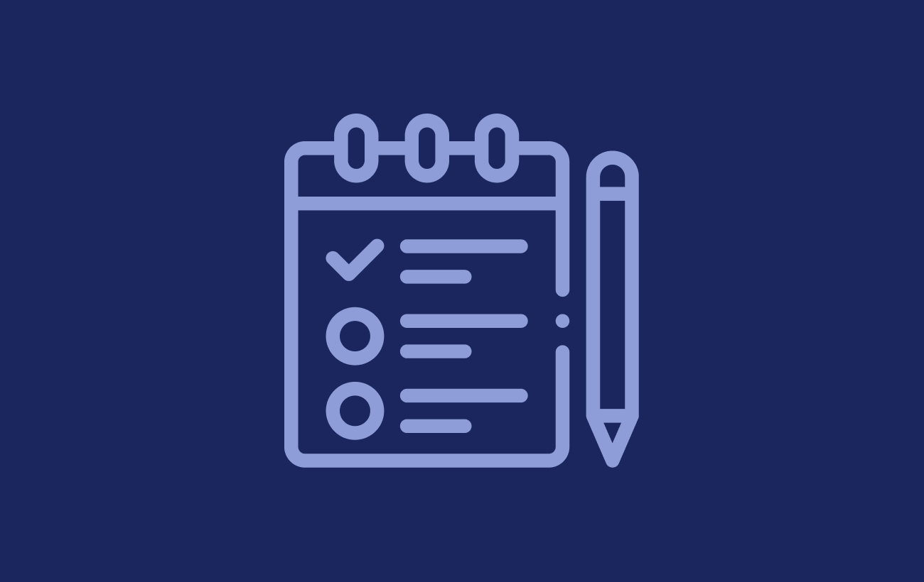 Graphic of to-do list with pencil